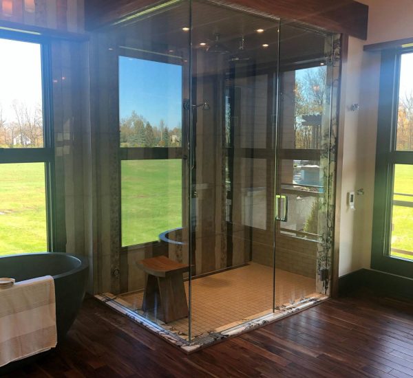 Shower - Frameless Steam Unit Door-Panel-Return, 2019 Dream Home